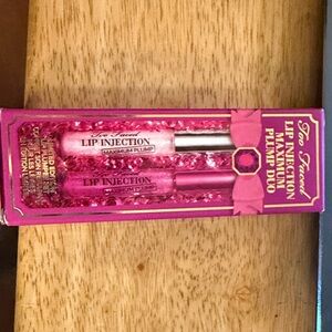 Too Faced Lip Injection Maximum Plump Duo - Hot Pink & Clear